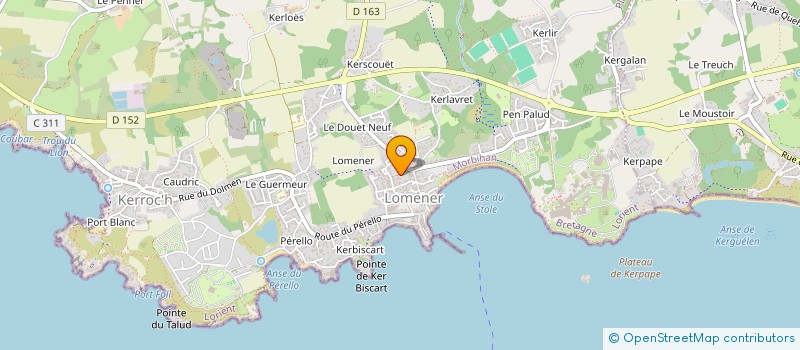 localisation de l'entreprise SCI LUCIE  PLOEMEUR