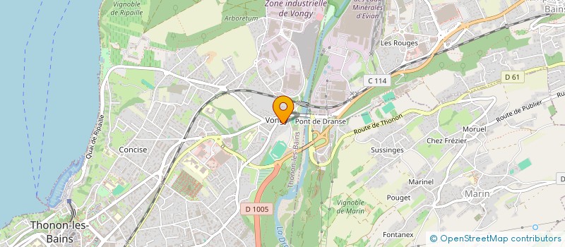 localisation de l'entreprise SCI LUCIE  THONON-LES-BAINS
