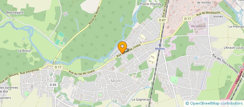 localisation de l'entreprise SCI LUCIE  MONTS