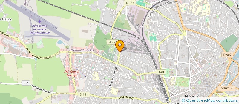 localisation de l'entreprise SCI LUCIE  NEVERS
