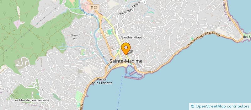 localisation de l'entreprise SCI LUCIE à SAINTE-MAXIME