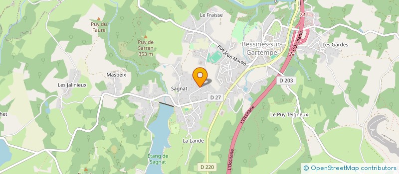 localisation de l'entreprise SCI LUCIE  BESSINES-SUR-GARTEMPE