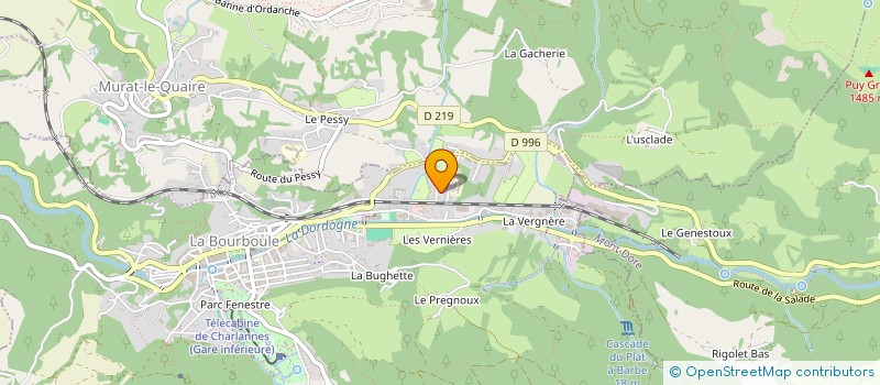 localisation de l'entreprise SCI LUCIE CAMILLE  LA BOURBOULE