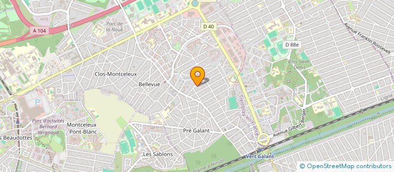 localisation de l'entreprise SCI LUCIEN à VILLEPINTE