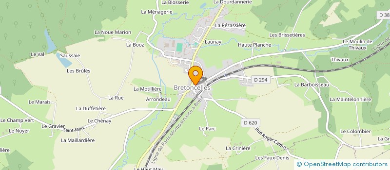 localisation de l'entreprise SCI LUCIEN DAVID à BRETONCELLES