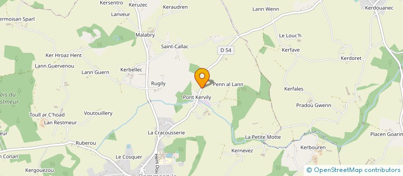 localisation de l'entreprise SCI LUCIEN DE PONT GUERVILLY  POMMERIT-LE-VICOMTE