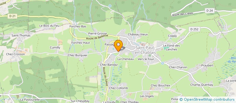 localisation de l'entreprise SCI LUCIFI.B  SAINT-PAUL-EN-CHABLAIS