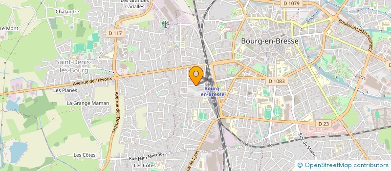 localisation de l'entreprise SCI LUCILLE  BOURG-EN-BRESSE