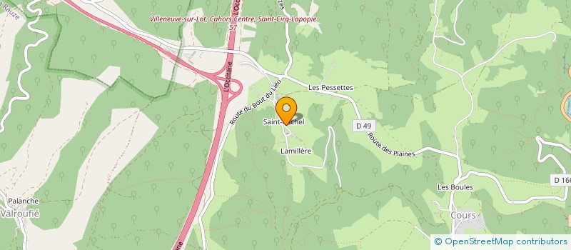 localisation de l'entreprise SCI LUCIMON  BELLEFONT-LA RAUZE