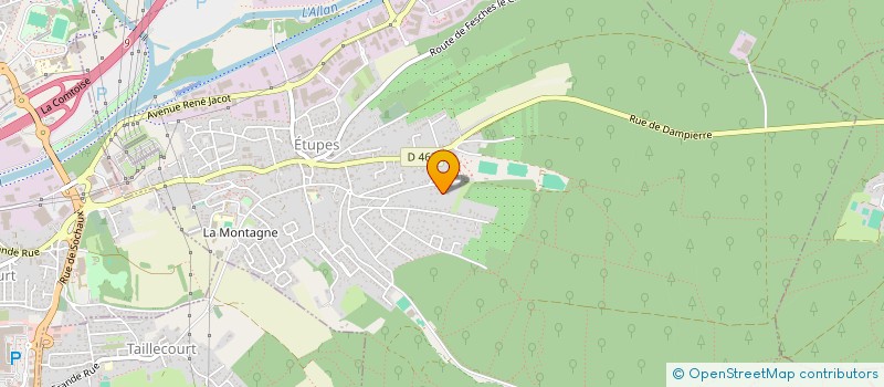 localisation de l'entreprise SCI LUCINE  ETUPES