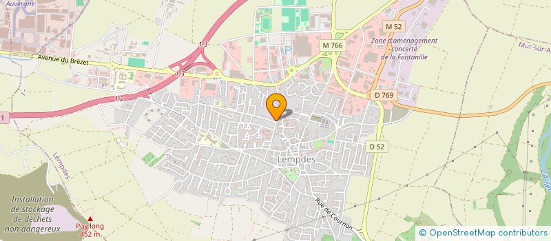 localisation de l'entreprise SCI LUCINE  LEMPDES