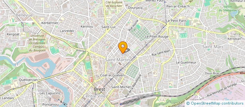 localisation de l'entreprise SCI LUCIOLE  BREST