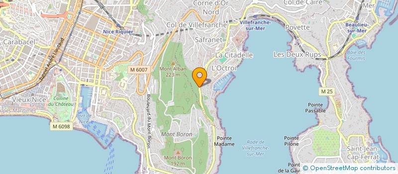 localisation de l'entreprise SCI LUCKMOOCH à VILLEFRANCHE-SUR-MER