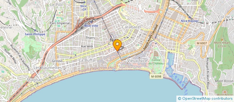 localisation de l'entreprise SCI LUCKY à NICE