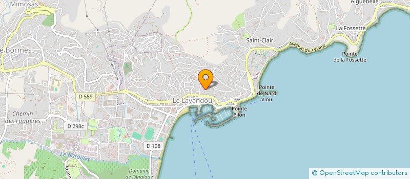 localisation de l'entreprise SCI LUCKY à LE LAVANDOU