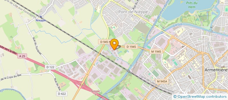 localisation de l'entreprise SCI LUCLEDA  NIEPPE