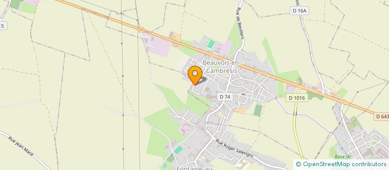 localisation de l'entreprise SCI LUCLEMAX  BEAUVOIS-EN-CAMBRESIS