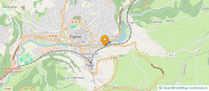 localisation de l'entreprise SCI LUCMALANGE  FIGEAC