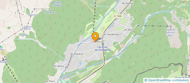 localisation de l'entreprise SCI LUCMEC à CHAMONIX-MONT-BLANC