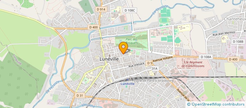 localisation de l'entreprise SCI LUCNATFLO  LUNEVILLE