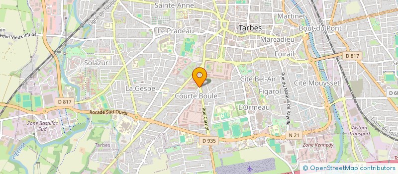 localisation de l'entreprise SCI LUCOR  TARBES