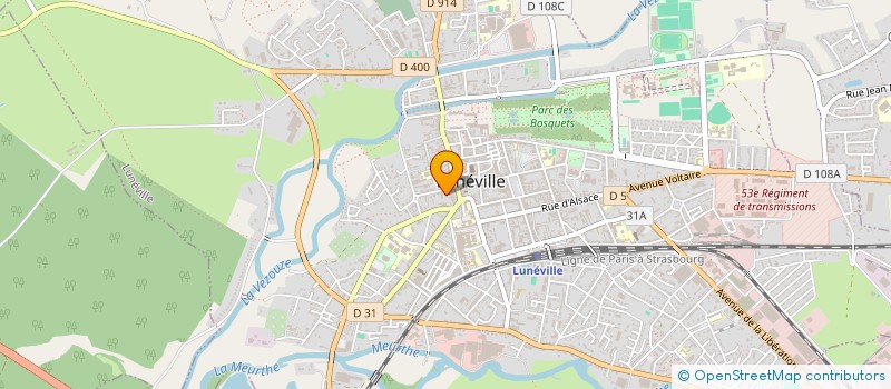 localisation de l'entreprise SCI LUCQUICAM  LUNEVILLE