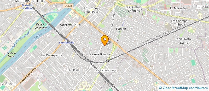 localisation de l'entreprise SCI LUCXEL  SARTROUVILLE