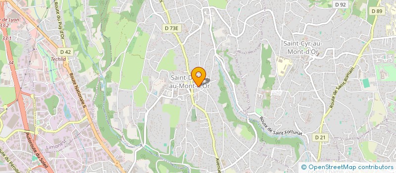 localisation de l'entreprise SCI LUCY LA RESISTANCE  SAINT-DIDIER-AU-MONT-D'OR