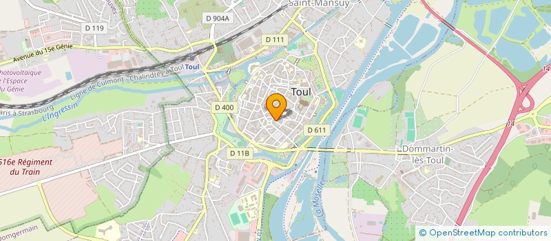 localisation de l'entreprise SCI LUD-ANA  TOUL