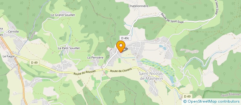 localisation de l'entreprise SCI LUD'IMMO  SAINT-NICOLAS-DE-MACHERIN