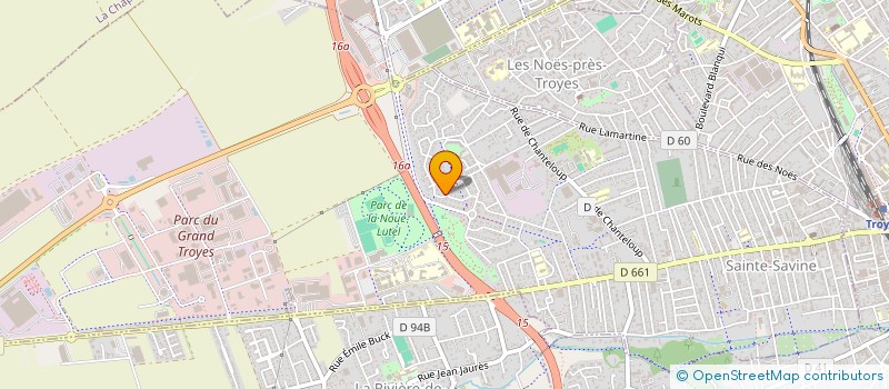 localisation de l'entreprise SCI LUDALE  SAINTE-SAVINE