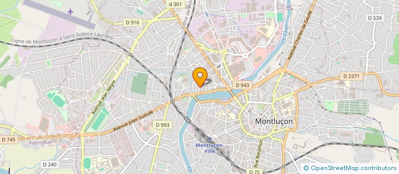 localisation de l'entreprise SCI LUDAUREL à MONTLUCON