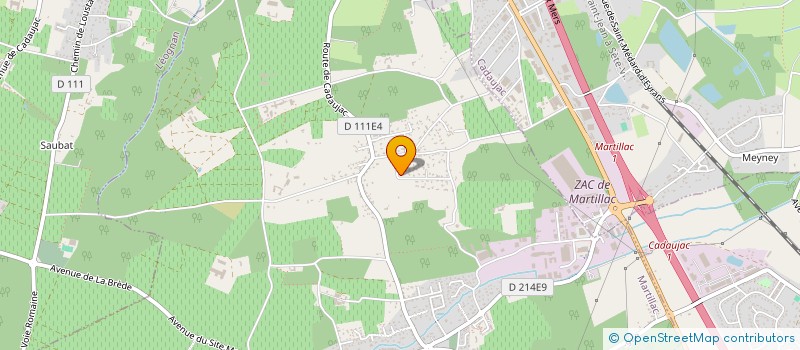 localisation de l'entreprise SCI LUDAUREL  MARTILLAC