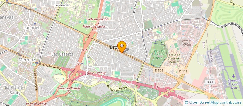 localisation de l'entreprise SCI LUDAVIS  BRON