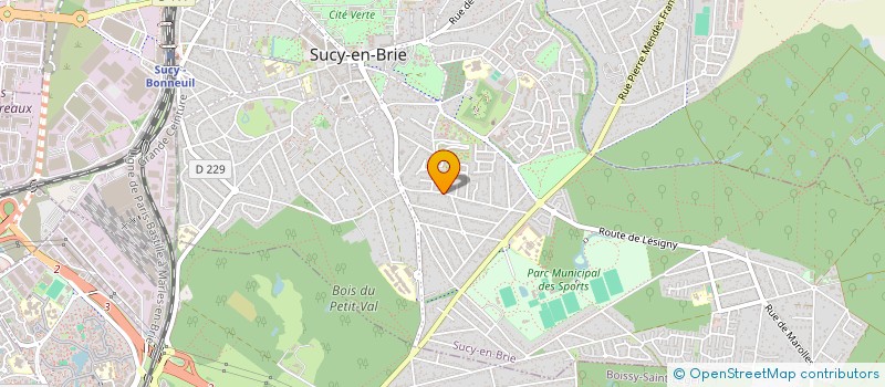 localisation de l'entreprise SCI LUDERIC  SUCY-EN-BRIE