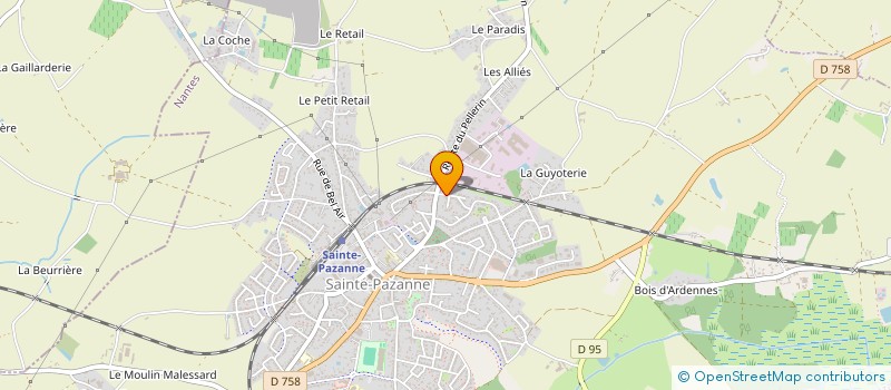 localisation de l'entreprise SCI LUDI  SAINTE-PAZANNE