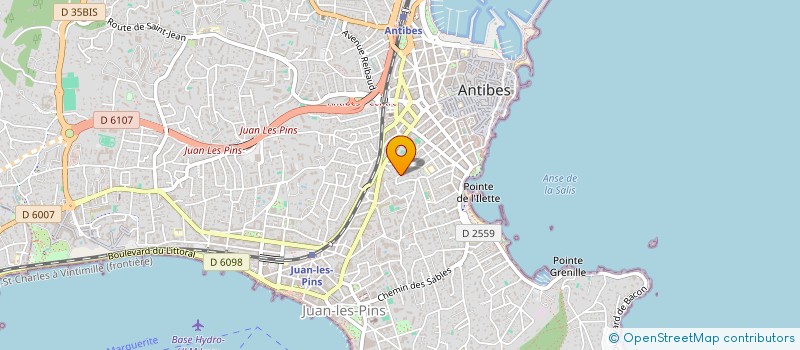 localisation de l'entreprise SCI LUDI à ANTIBES