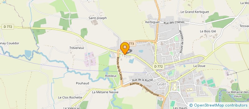 localisation de l'entreprise SCI LUDIMI  GUER