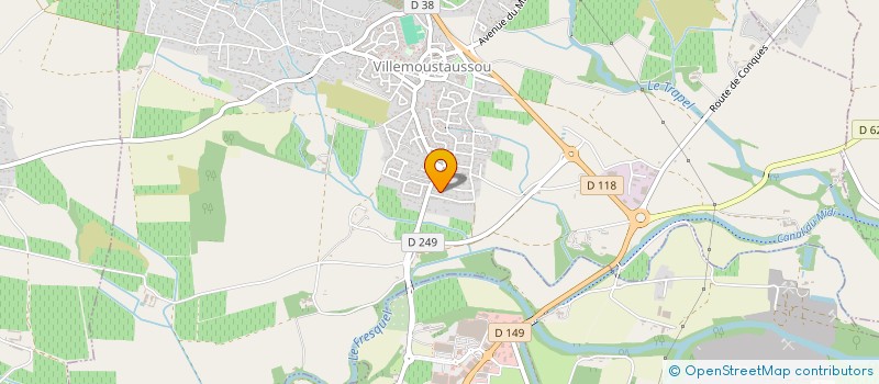 localisation de l'entreprise SCI LUDMILA à VILLEMOUSTAUSSOU