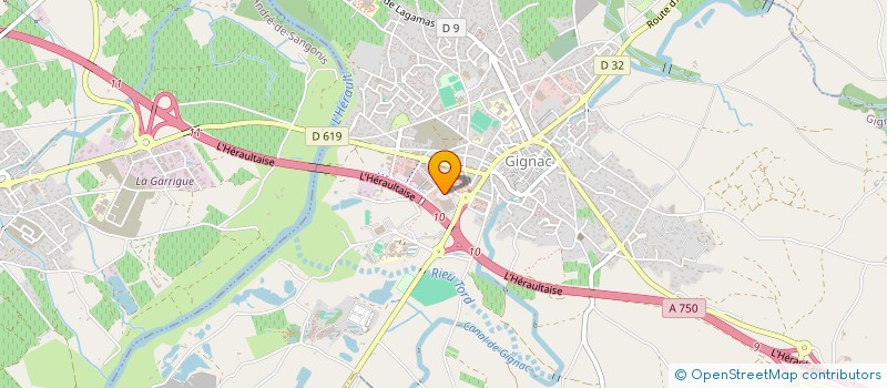 localisation de l'entreprise SCI LUDO  GIGNAC