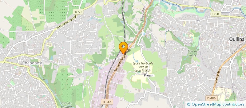 localisation de l'entreprise SCI LUDO  CHAPONOST