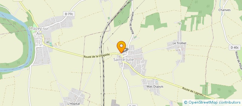 localisation de l'entreprise SCI LUDO  SAINTE-JULIE