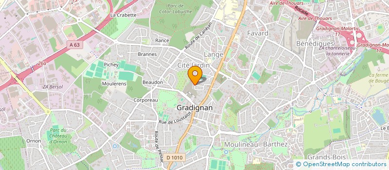 localisation de l'entreprise SCI LUDOLINE RESIDENCES  GRADIGNAN