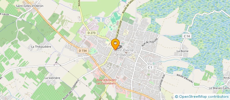 localisation de l'entreprise SCI LUDOM  SAINT-PIERRE-D'OLERON