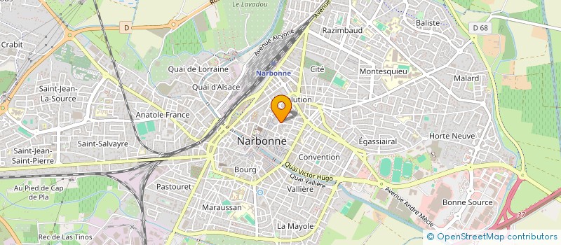 localisation de l'entreprise SCI LUDOTEK à NARBONNE