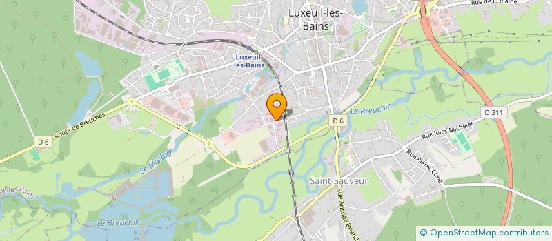 localisation de l'entreprise SCI LUDOVIC à LUXEUIL-LES-BAINS
