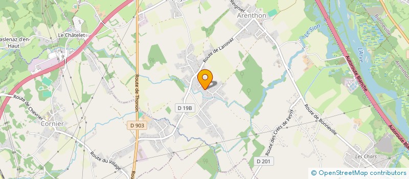 localisation de l'entreprise SCI LUDVAL  ARENTHON