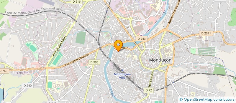 localisation de l'entreprise SCI LUENT à MONTLUCON