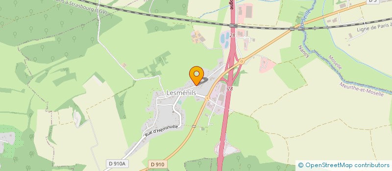 localisation de l'entreprise SCI LUFA  LESMENILS