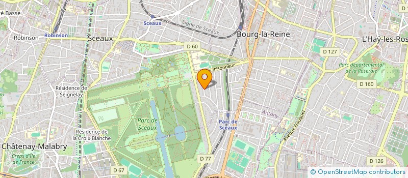 localisation de l'entreprise SCI LUFRA à SCEAUX